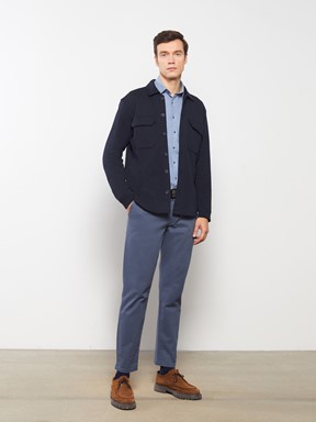 LCW CLASSIC Slim Fit Gabardin Erkek Chino Pantolon BEJ
