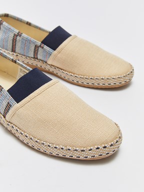 Desenli Erkek Espadril Ayakkabı BEJ