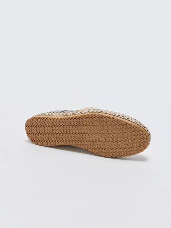Desenli Erkek Espadril Ayakkabı BEJ