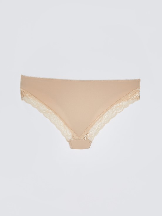 LCW DREAM Dantel Detaylı Bikini Külot 2'li Paket TEN PEMBESİ