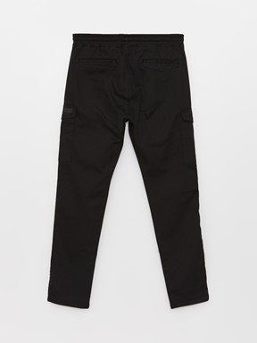 Slim Fit Erkek Kargo Pantolon SİYAH