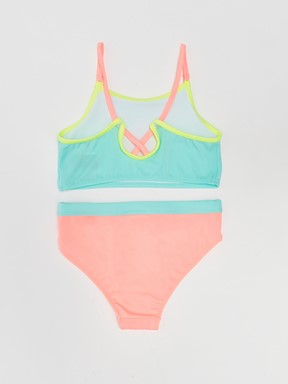Baskılı Kız Çocuk Bikini SU MAVİSİ