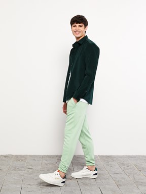 LCW BASIC Rahat Kalıp Erkek Jogger Eşofman Altı TEN RENGİ