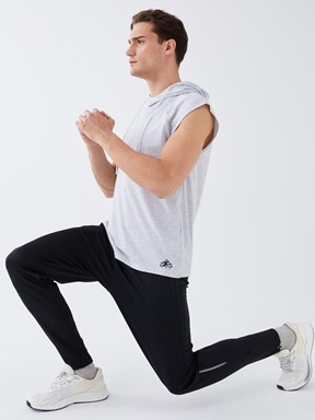 LCW SPORTS Slim Fit Erkek Spor Eşofman Altı YENİ SİYAH