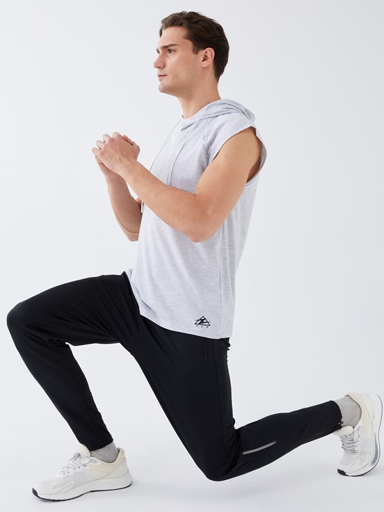 LCW SPORTS Slim Fit Erkek Spor Eşofman Altı YENİ SİYAH