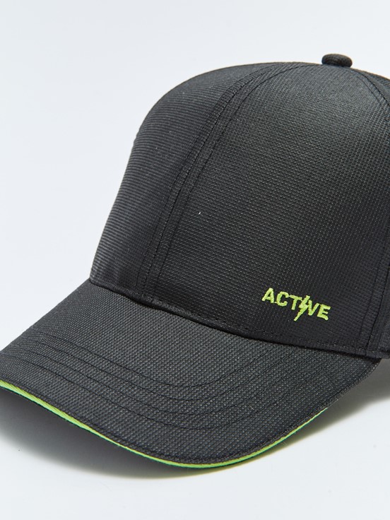 Nakışlı Erkek Çocuk Kep Şapka SİYAH