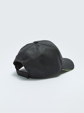 Nakışlı Erkek Çocuk Kep Şapka SİYAH