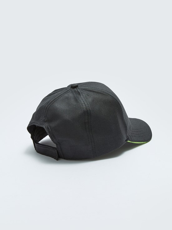 Nakışlı Erkek Çocuk Kep Şapka SİYAH