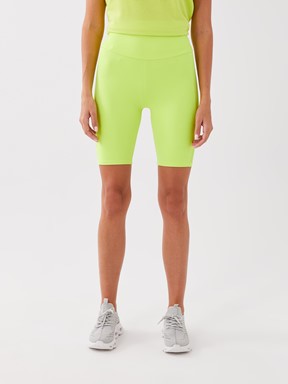 Kadın Beli Lastikli Baskılı Spor Tayt NEON YEŞİL