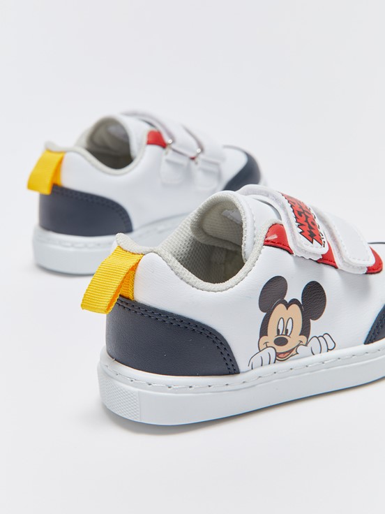 Mickey Mouse Lisanslı Erkek Bebek Spor Ayakkabı BEYAZ