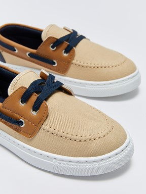 32-39 Numara Erkek Çocuk Espadril Ayakkabı BEJ