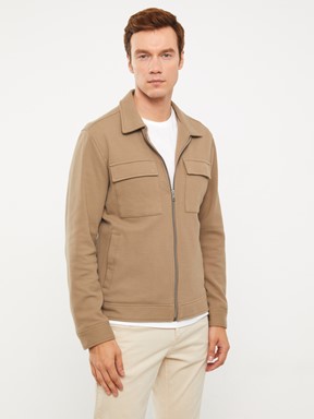 LCW VISION Slim Fit Gömlek Yaka Erkek Mont YENİ SİYAH