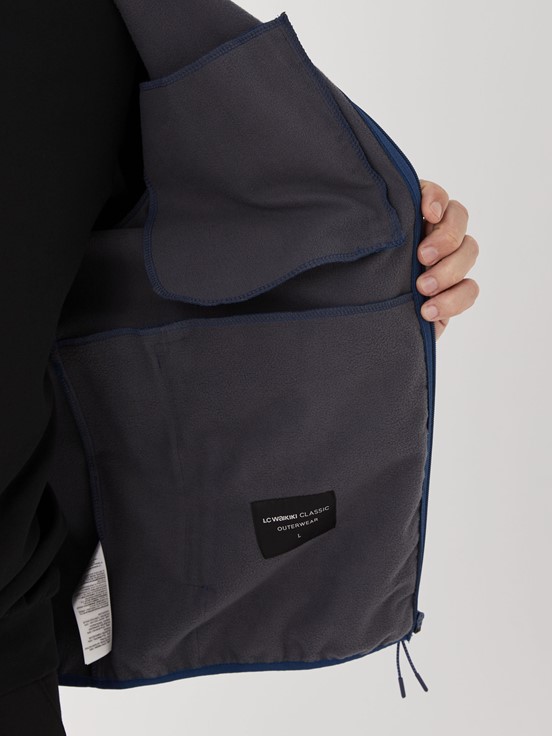 Standart Kalıp Kapüşonlu Erkek Mont LACİVERT