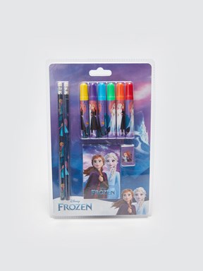Frozen Baskılı Kız Çocuk Kırtasiye Seti KARIŞIK