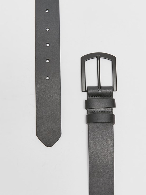 Deri Görünümlü Erkek Kemer SİYAH