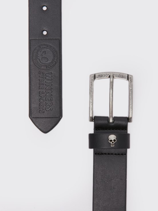 Deri Görünümlü Erkek Çocuk Kemer SİYAH