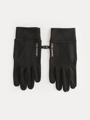 Yazı Baskılı Erkek Eldiven SİYAH