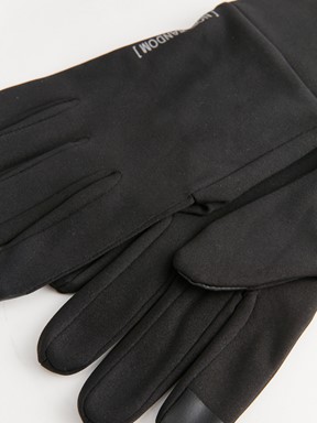 Yazı Baskılı Erkek Eldiven SİYAH