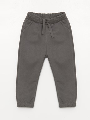 Beli Lastikli Basic Erkek Bebek Jogger Eşofman Alt İNDİGO