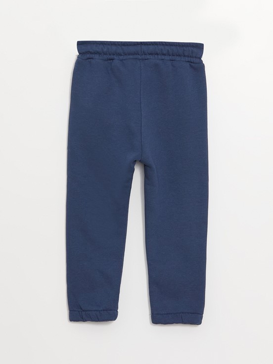 Beli Lastikli Basic Erkek Bebek Jogger Eşofman Alt İNDİGO