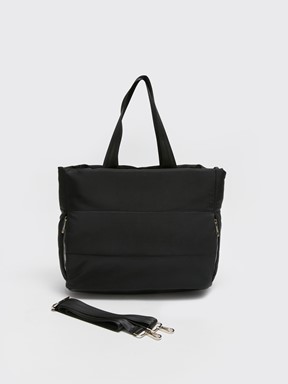 Fermuar Detaylı Kadın Omuz ve Kol Çantası BEJ