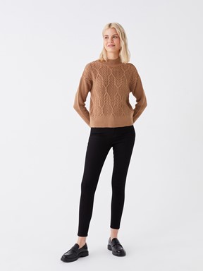 Yüksek Bel Push Up Kadın Jean Pantolon SİYAH RODEO