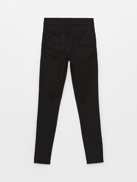 Yüksek Bel Push Up Kadın Jean Pantolon SİYAH RODEO