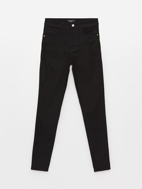 Yüksek Bel Push Up Kadın Jean Pantolon SİYAH RODEO