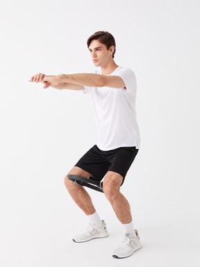 Slim Fit Erkek Spor Şort MAT MAVİ