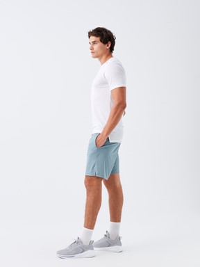 Slim Fit Erkek Spor Şort MAT MAVİ