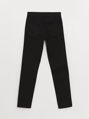 Yüksek Bel Slim Fit Kadın Jean Pantolon SİYAH RODEO