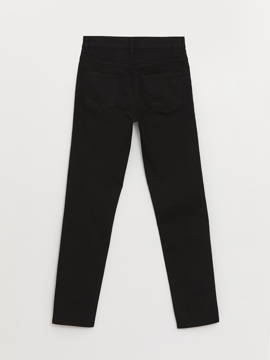 Yüksek Bel Slim Fit Kadın Jean Pantolon SİYAH RODEO