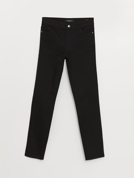 Yüksek Bel Slim Fit Kadın Jean Pantolon SİYAH RODEO