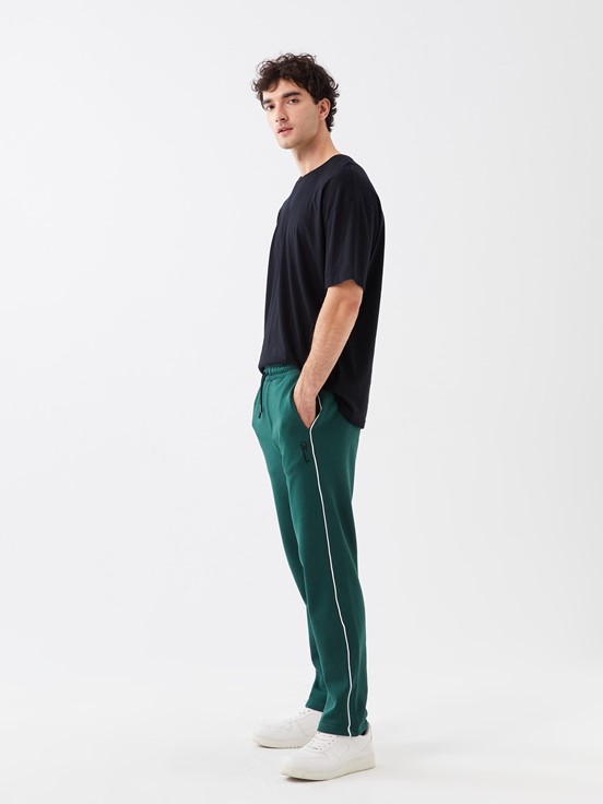 Standart Kalıp Erkek Eşofman Altı KOYU YEŞİL