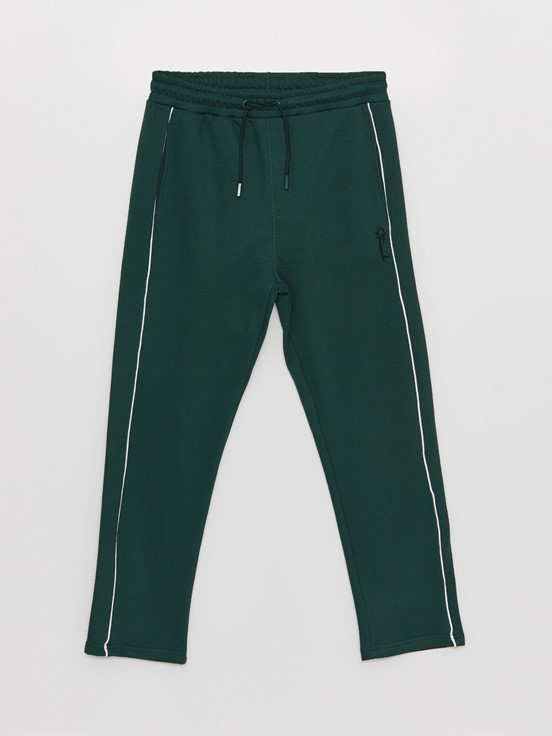 Standart Kalıp Erkek Eşofman Altı KOYU YEŞİL