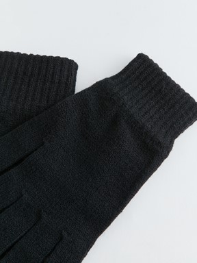 Erkek Triko Eldiven SİYAH