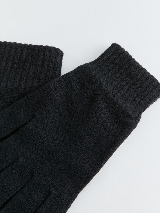 Erkek Triko Eldiven SİYAH