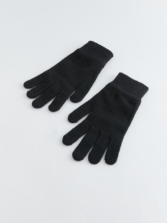 Erkek Triko Eldiven SİYAH
