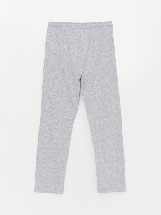 Standart Kalıp Erkek Pijama Alt GRİ MELANJ