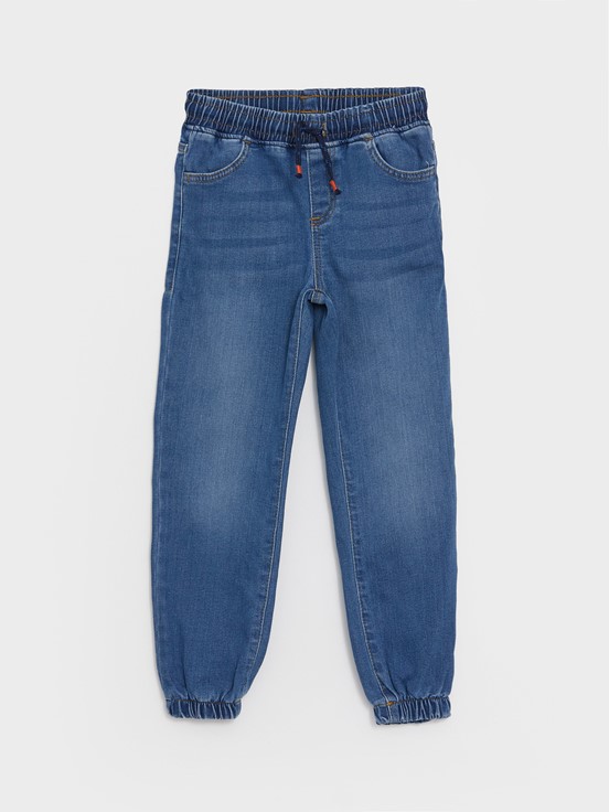 Beli Lastikli Erkek Çocuk Jogger Jean Pantolon ORTA İNDİGO RODEO