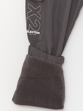 Beli Lastikli Polar Astarlı Erkek Çocuk Jogger Pantolon KOYU GRİ