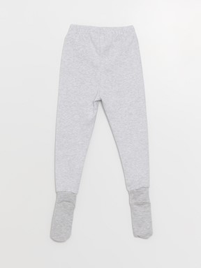 Beli Lastikli Erkek Bebek Çoraplı Pijama Alt 2'li LACİVERT