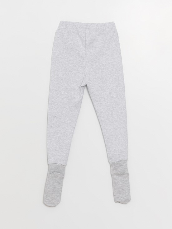 Beli Lastikli Erkek Bebek Çoraplı Pijama Alt 2'li LACİVERT