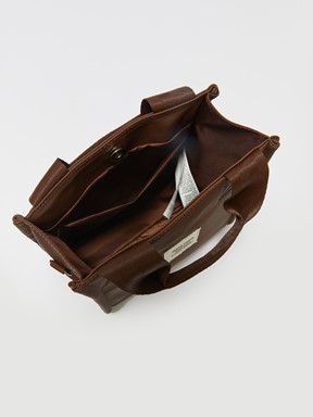 Stilgo Deri Görünümlü Kadın Çanta KAHVERENGİ