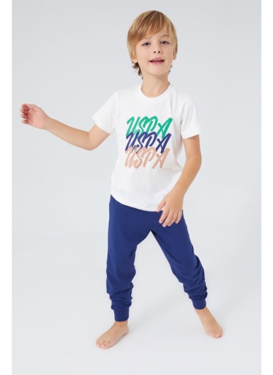 U.S. Polo Assn Erkek Çocuk Kısa Kol Pijama Takım
