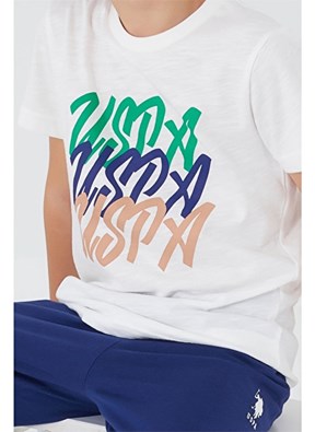 U.S. Polo Assn Erkek Çocuk Kısa Kol Pijama Takım
