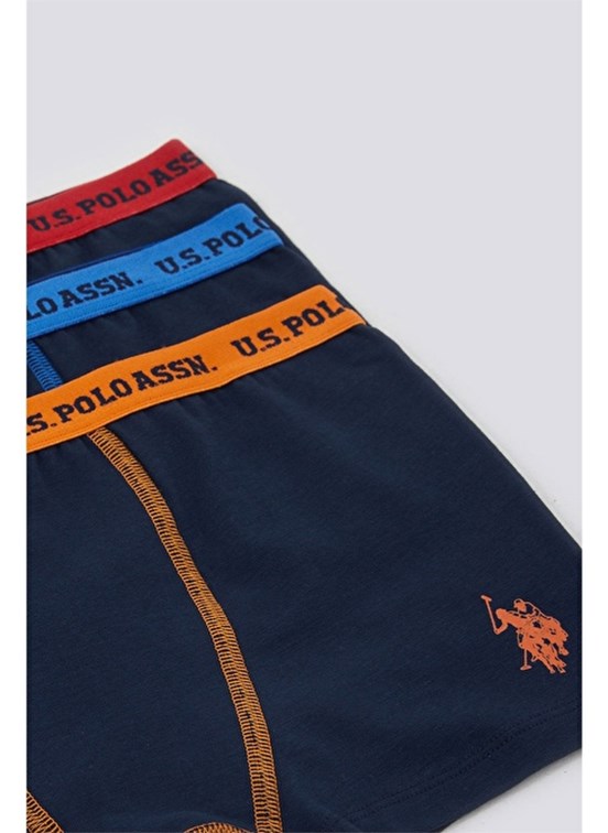 U.S. Polo Assn Erkek Çocuk 3 Lü Boxer