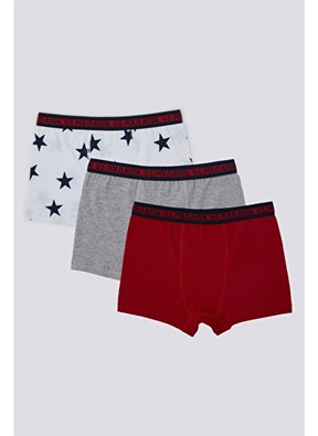 U.S. Polo Assn Giyim Erkek Çocuk 3 Lü Boxer