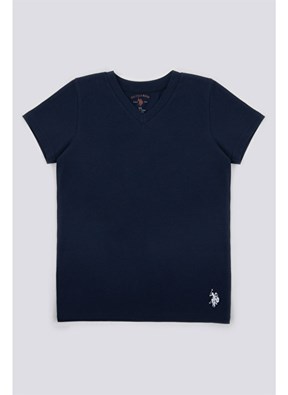 U.S. Polo Assn Erkek Çocuk V Yaka Fanila
