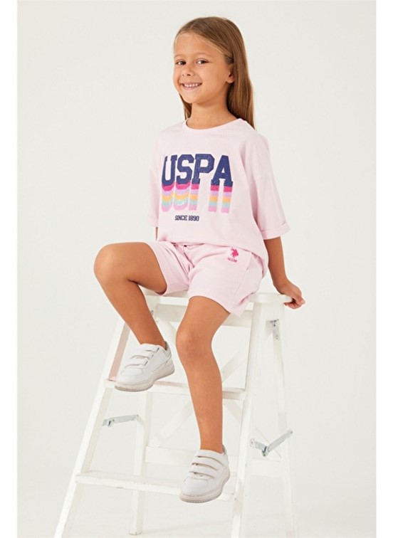 U.S. Polo Assn Kız Çocuk Şort Takım